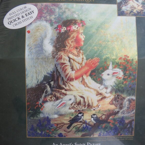 An Angel’s Spirit Picture Embellished Cross Stitch Kit #51400, 2002 - Picture 5 of 6